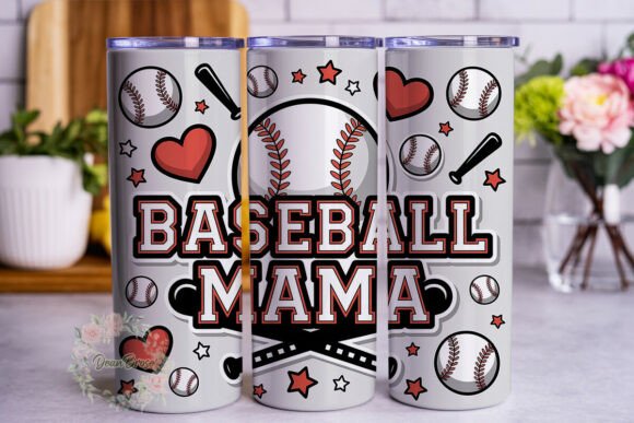 Baseball Mama 20oz Tumbler Wrap