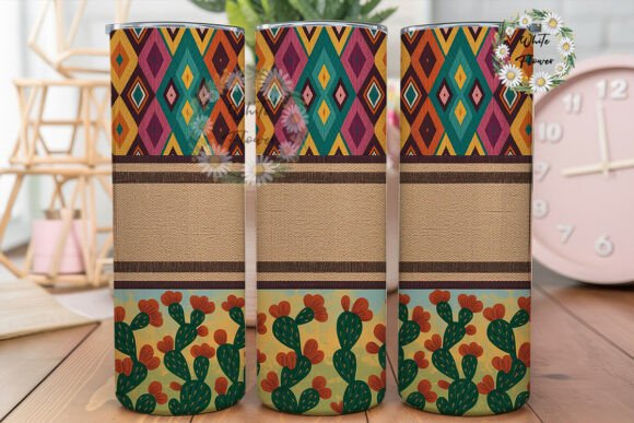 Bohemian Cactus Geometric 20oz Tumbler