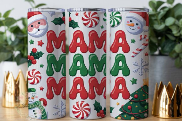 Christmas Mama 20oz Tumbler Wrap