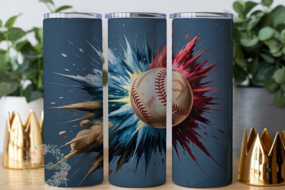 Dynamic Baseball Explosion 20oz Tumbler