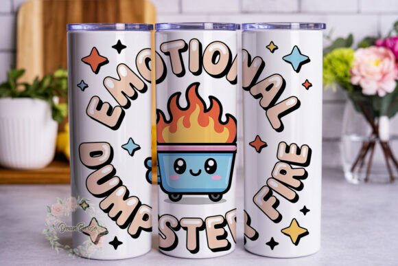 Emotional Dumpster Fire Tumbler Wrap
