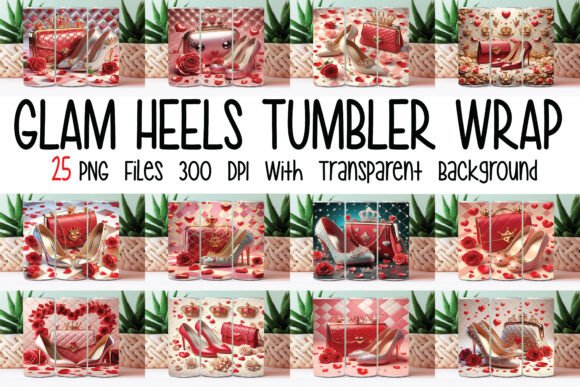 Glam Heels Tumbler Wrap Bundle