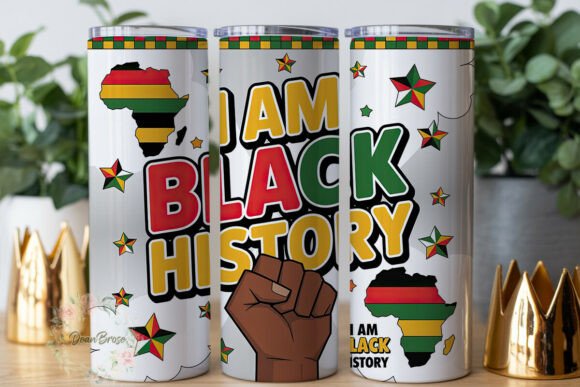 I Am Black History Tumbler PNG