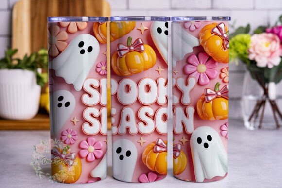 Spooky Season Glitter Tumbler Wrap