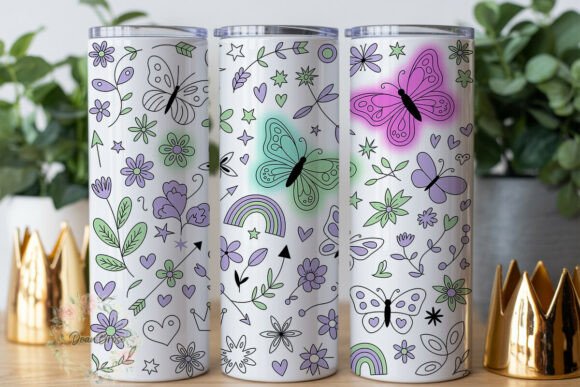 Uplifting Butterfly Quote 20oz Tumbler W