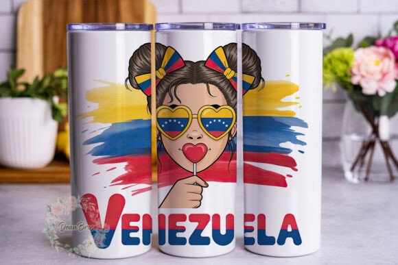 Venezuelan Girl Art 20oz Tumbler Wrap
