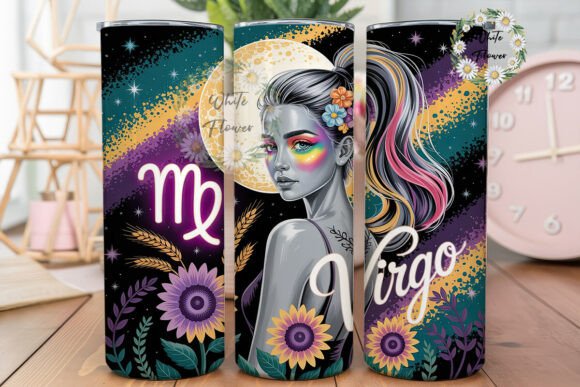 Virgo Zodiac Fantasy Tumbler Wrap